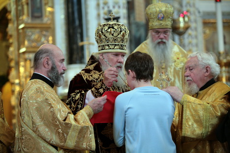 Патриарх Алексий. 10.06.08.Храм Христа Спасителя