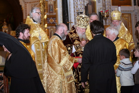 Патриарх Алексий. 10.06.08.Храм Христа Спасителя